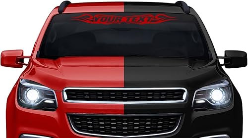 Miniatura 2 de Sticky Creations Design #122 - Calcomanía de vinilo personalizable con texto personalizado con nombre tribal, para ventana trasera, para automóvil,