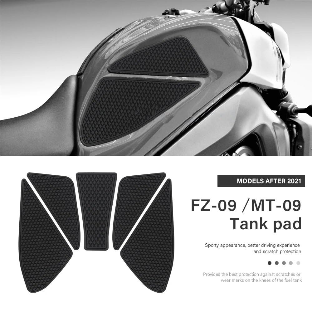 Paraserbatoio per Moto per MT-09 MT 09 MT09 FZ-09 FZ09 FZ 2021-Side Serbatoio Carburante Pad Serbatoio Carburante Pad Olio Ginocchiera(Set)