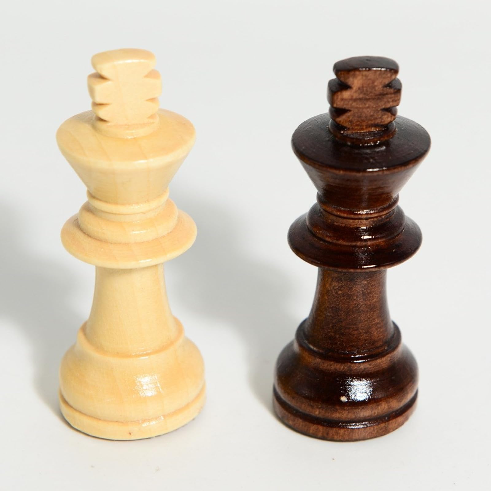 32 Stück Schachfiguren aus Holz mit Aufbewahrungstasche, Internationale Schachfiguren, Turnierfiguren, handgeschnitzte aus Holz, tragbare handgeschnitzte Figur