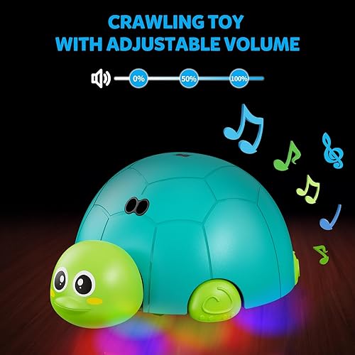 Miniatura 3 de CPSYUB Juguetes para bebés, tortuga gateante, regalos para bebés 1, 2, 3, 4, 5, 6, 7, 8, 9, 10, 11, 12, bebés, niños y niñas, 3-6, 6-12,