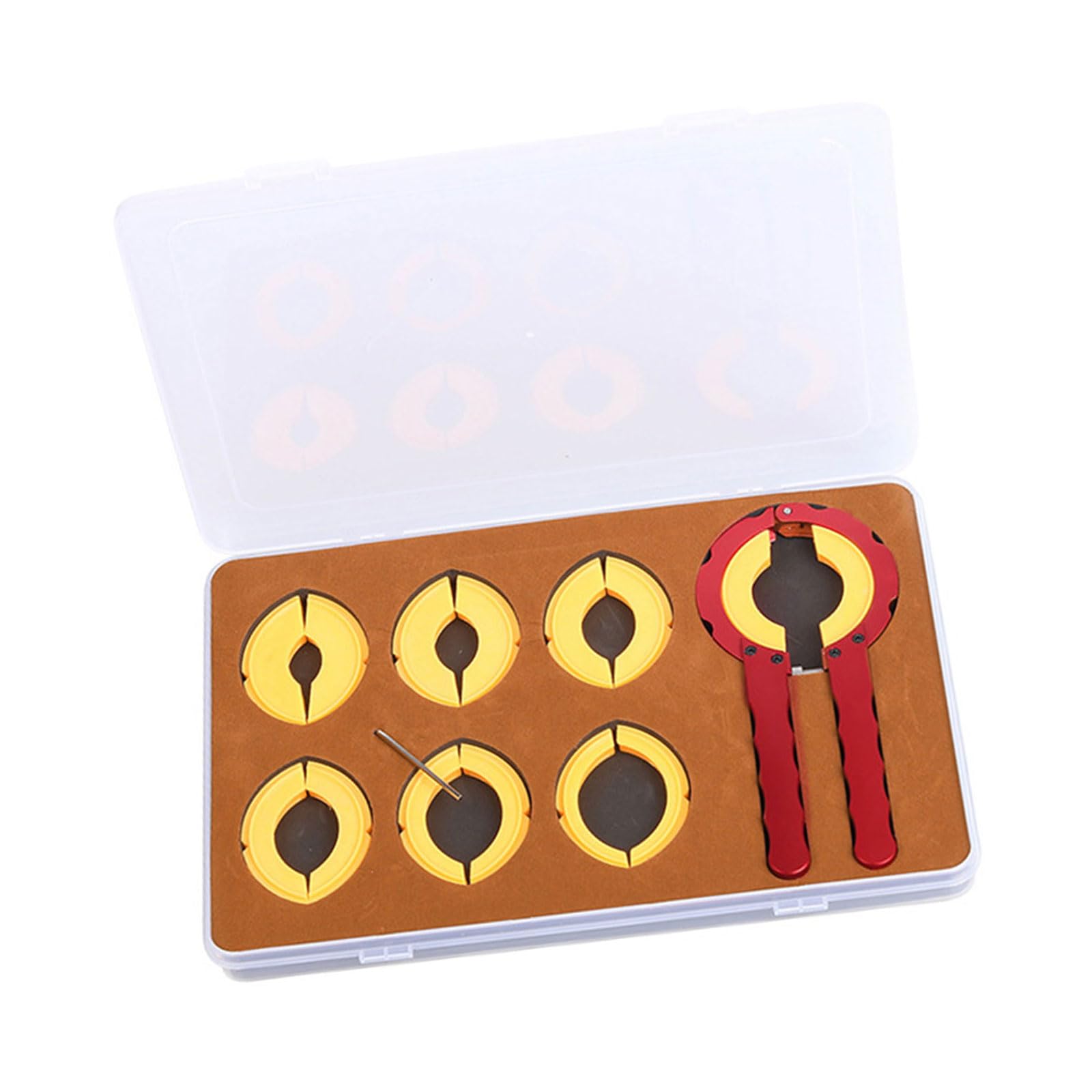Msioytog Red Professional Watch Bezels Opener Removal Tool Watch Rotating Outer Rings Removal Tool Set For Watchmakers Repair Manual