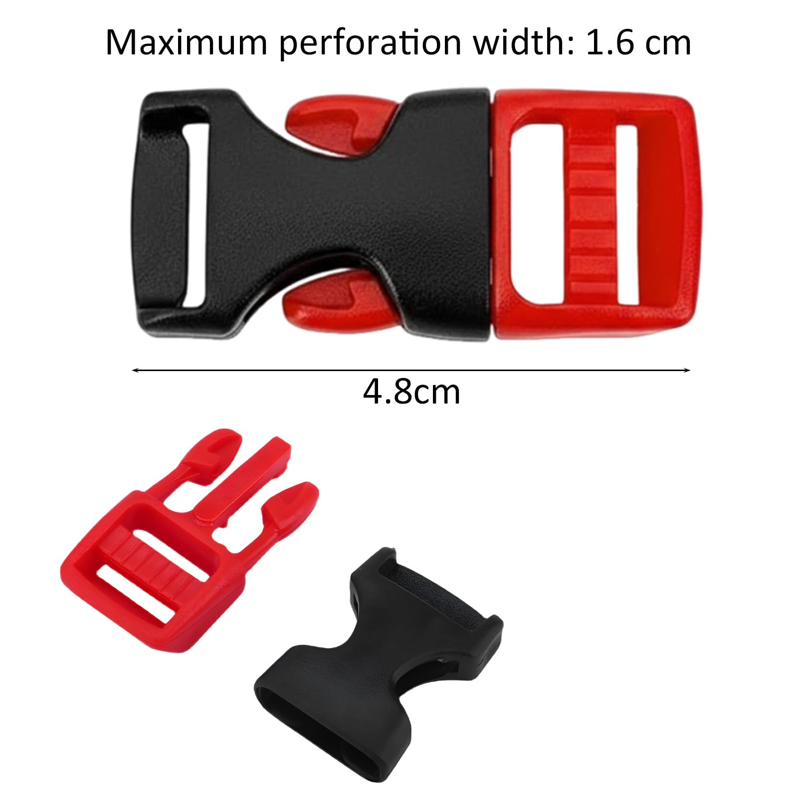 2er-Set Helmkinnclip mit Steckverschluss - Universeller Kinnriemen- Verschluss für Fahrradhelm, Motorrad & E-Bike