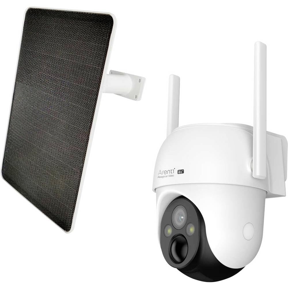 ARENTI GO3G Kit3-4G LTE - Telecamera di sorveglianza senza fili 2K 3MP con pannello solare incluso