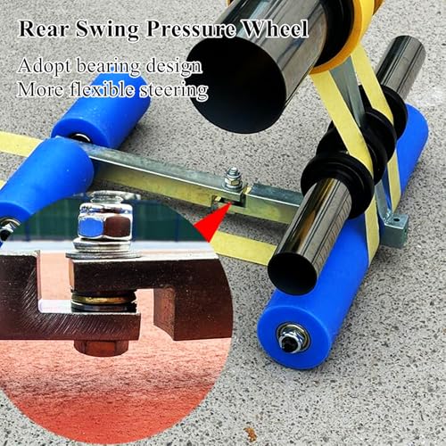 Basketball Court Tape Marking Machine with Drawing Circle Kit - Line Striping Machine for Creating Custom Lines and Circles on Playing Fields