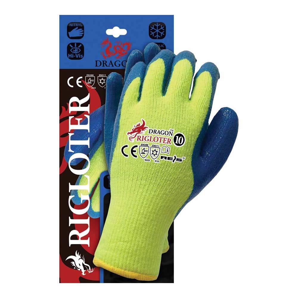 Reis BLUTRIX10 - Guanti Da Lavoro In Nitrile Taglia 10, Confezione Da 12, Colore Blu