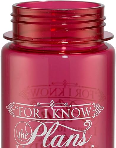 Miniatura 4 de Christian Art Gifts Wide Mouth BPA-Free Reusable Plastic Sports Water Bottle for Men & Women, Inspirational Scripture wLocking Flip-Top Lid & Carry