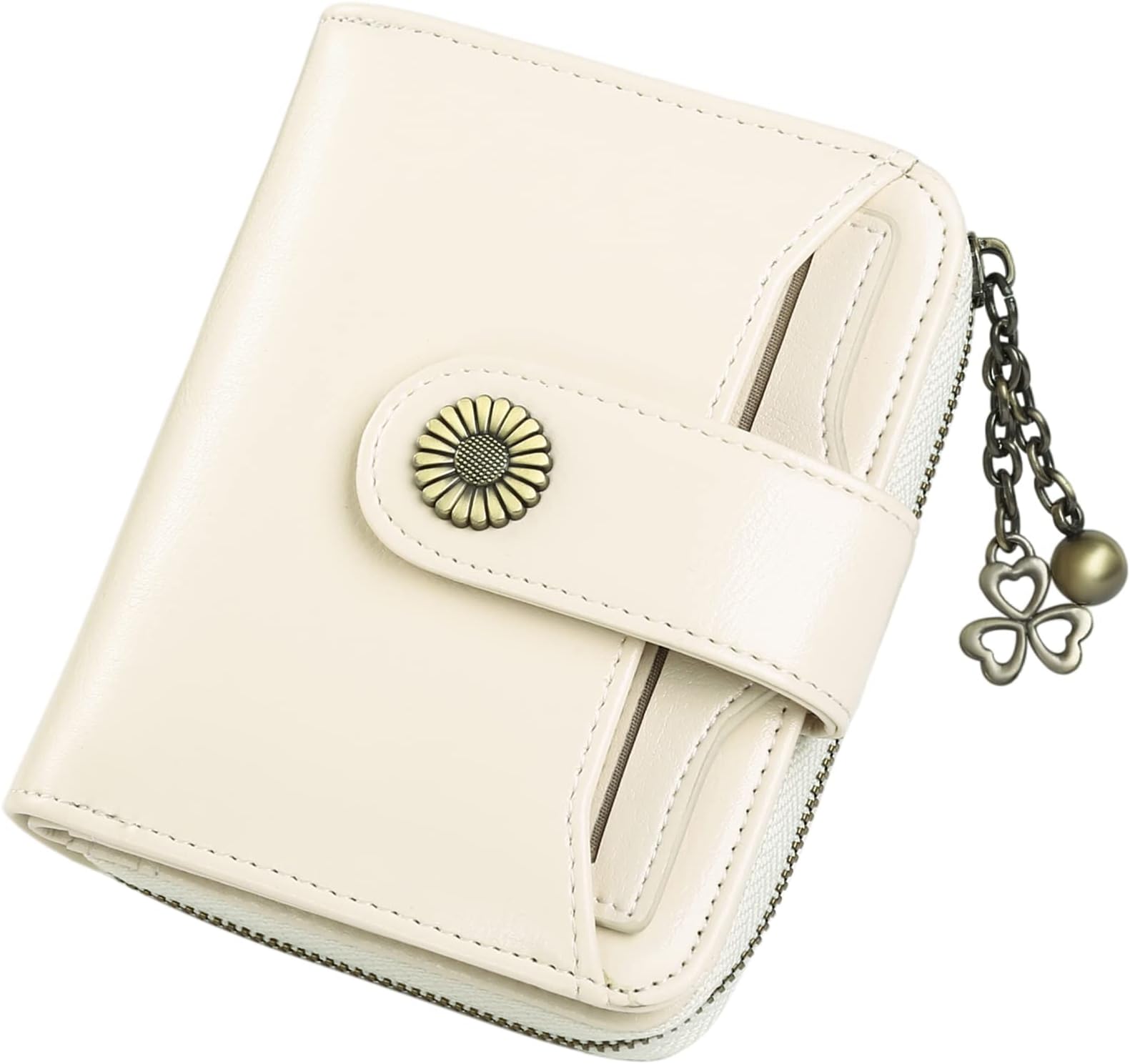 SENDEFN Purses for Women Genuine Leather Small Bifold Compact Womens Wallet with RFID Protection