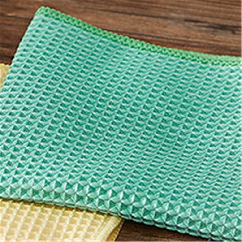 Dish Cloth Lazy Rag Kitchen Dishwashing Scouring Pad Housework Cleaning Absorbent and Non Linting Hand Towel