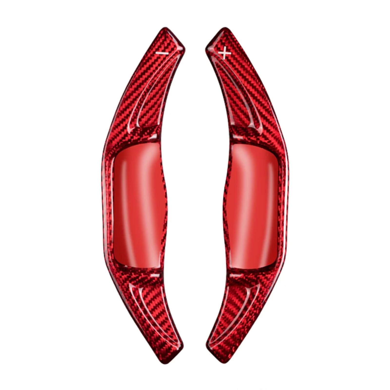 Rasfhyg Red Paddle Shifter Extensions Compatible With Toyota For Camry 2018 2019 2020 Carbon Fiber Car Styling Steering Wheel Shifter Extensions Shift Paddles Extension Shift Cover(Red)