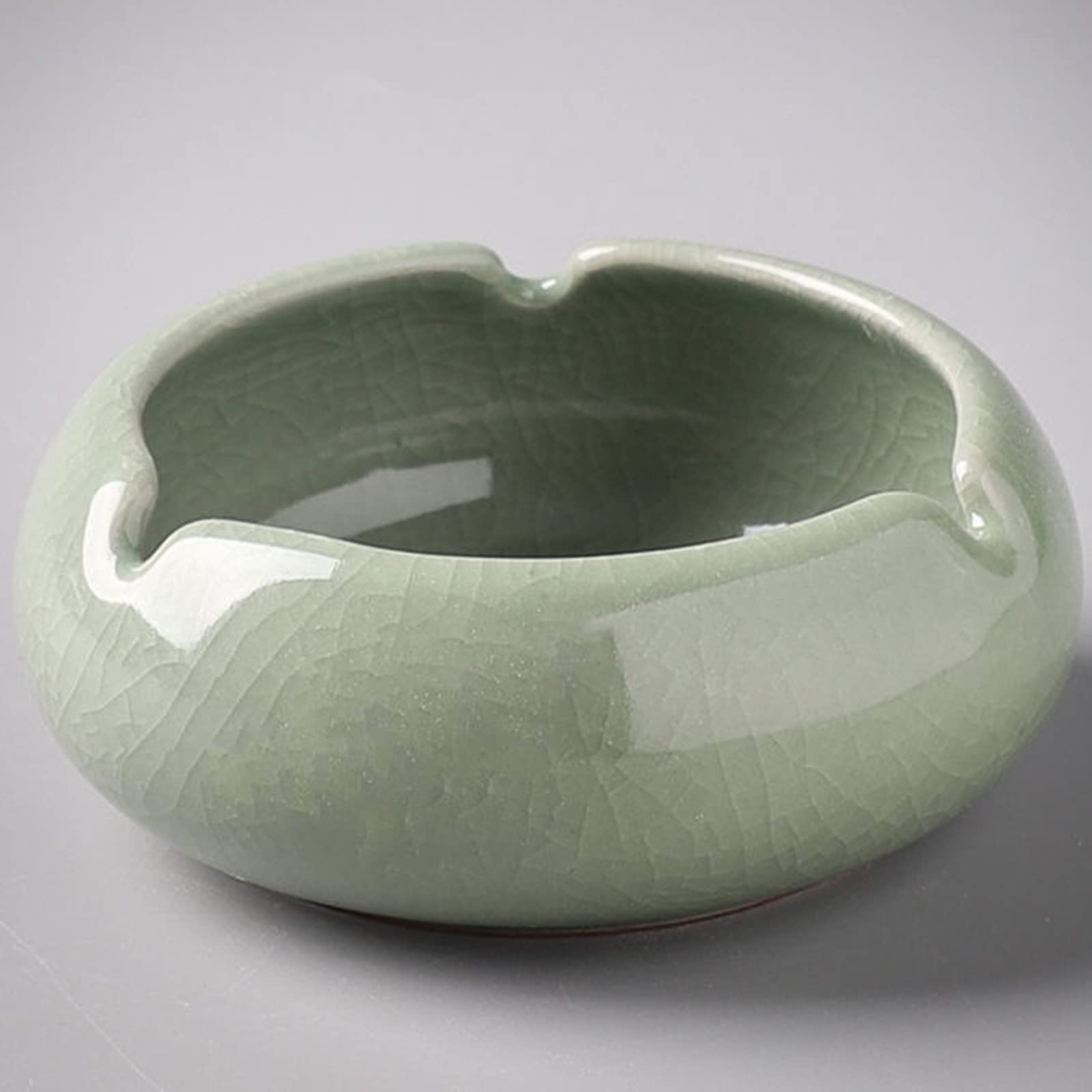 Ashtray Ceramic Ashtray,home Living Room Office Personality Creative Retro Anti-fly Ash Ashtray (4.2 * 10.3CM)