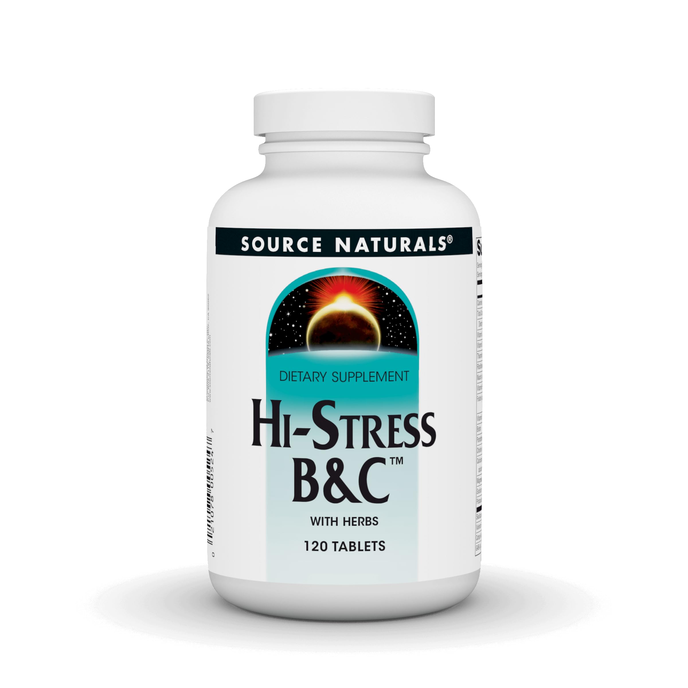Source Naturals Hi-Stress B&C with Herbs - 120 Tablets