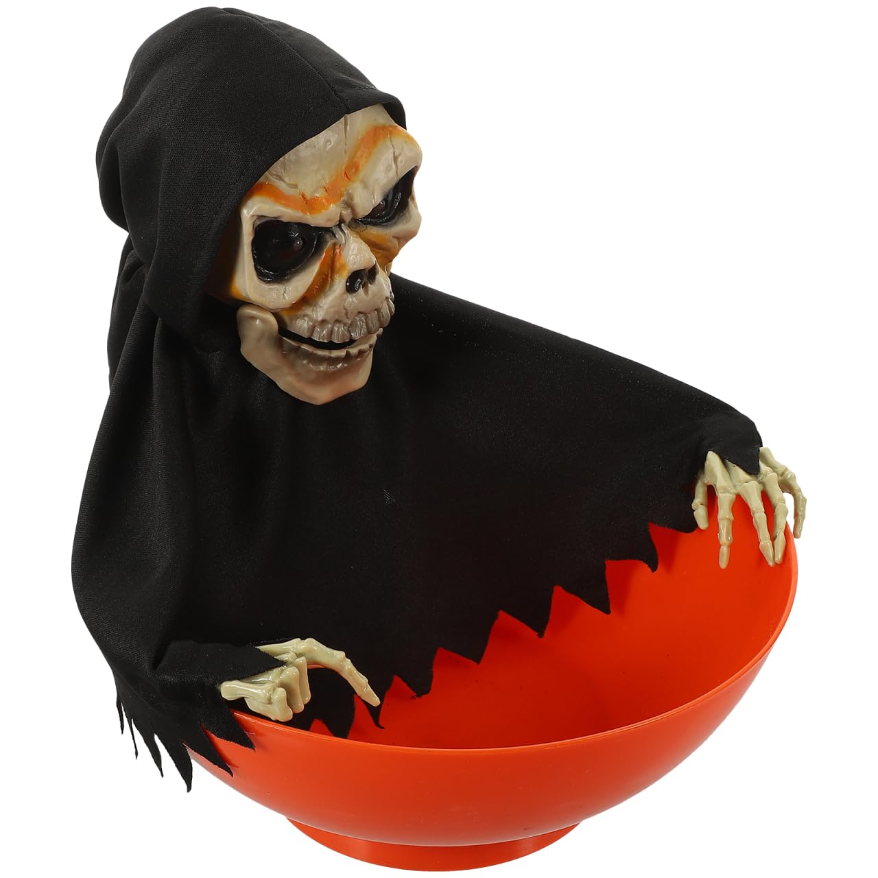 Kisangel -licht Geisterschädel Halloween Süßigkeitenschale Mit Bewegungsaktivierung Für Party- Und Heimdekorationen