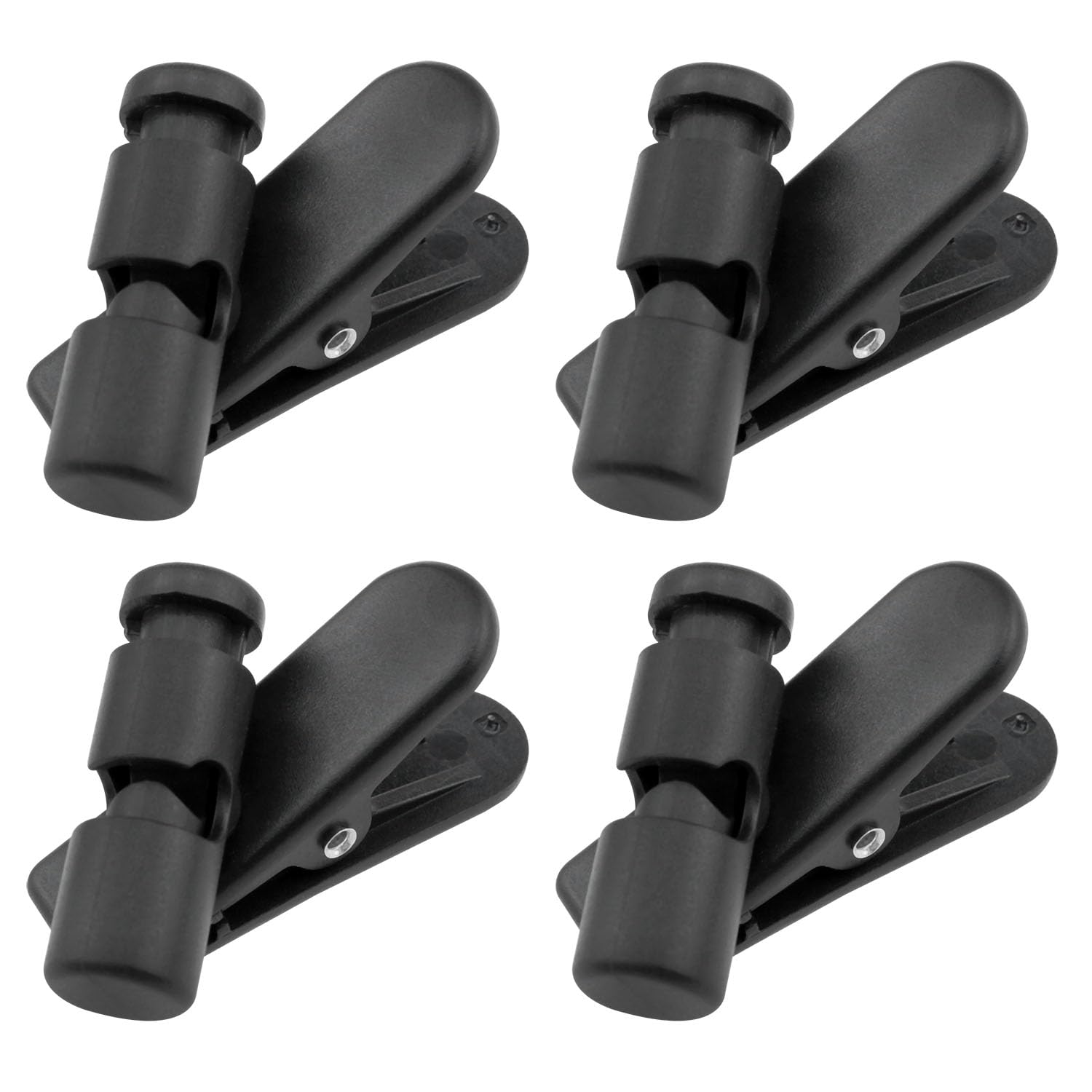 Yocimango Earphone Cable Clip 360 Degree Rotating Motion Anti-Loss Fixed Earphones for 2-4mm Wire Thickness Adjustment Length Plastic Clip -4pcs