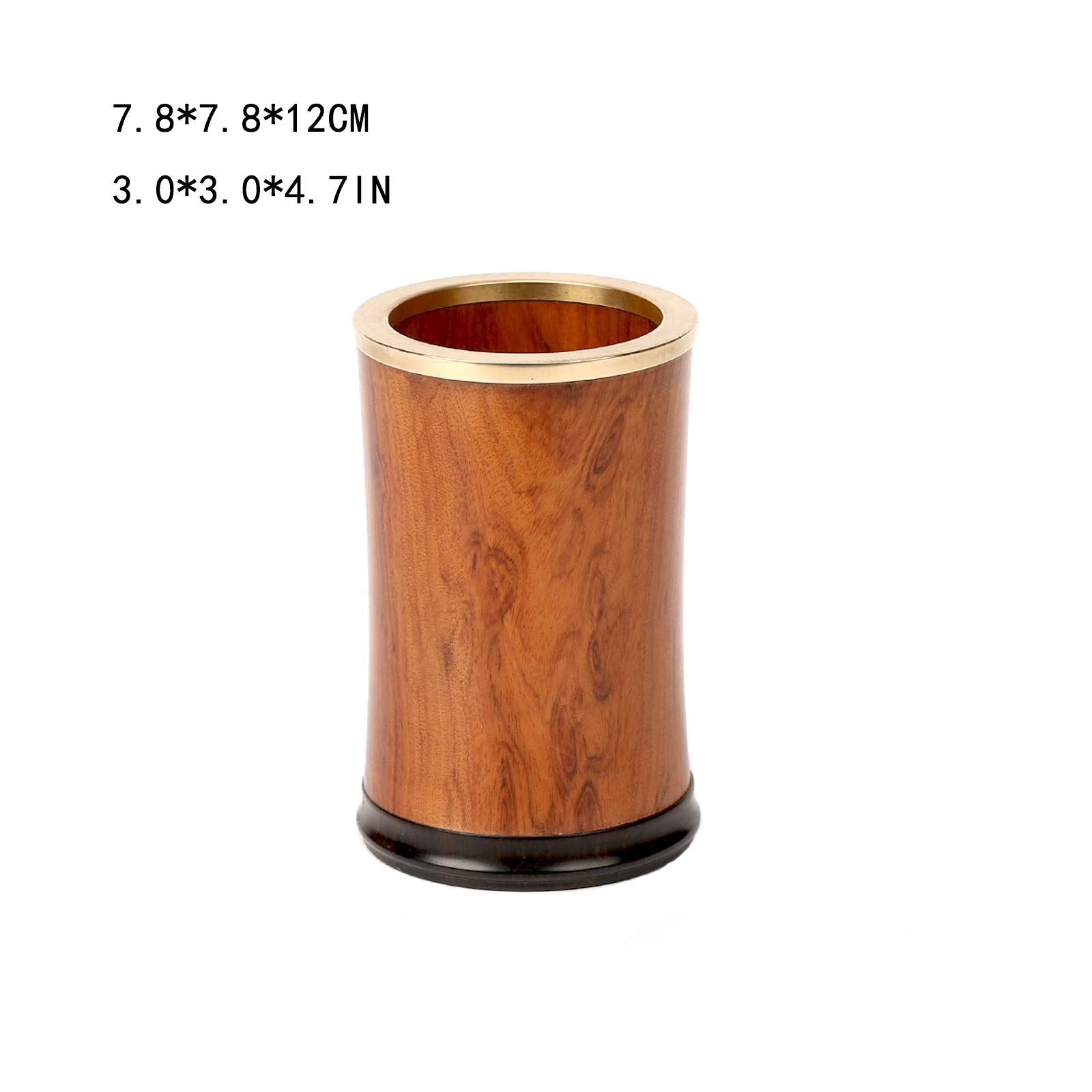 Portalápices Redwood retro bolígrafo Holder hecho a mano Organizador de almacenamiento tradicional hecho a mano simple Multifunción Lápiz Pot Cumpleaños creativo Regalo Portalapices Escritorio