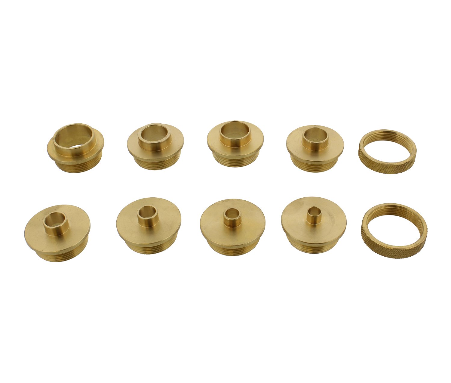 DCT Brass Router Template Guides Bushing 10Piece Set & Black Carrying