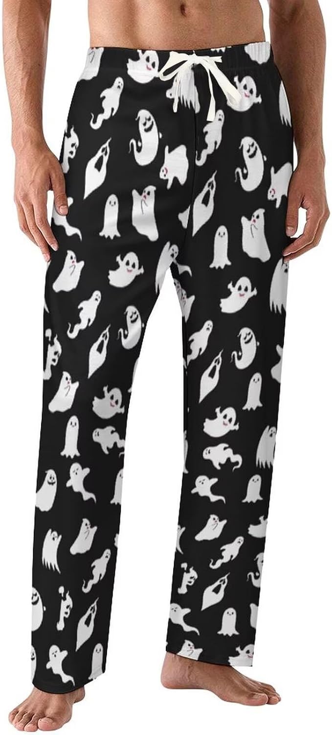Mens Pajama Pants Soft Pj Pants Lounge Pajama Bottoms with Pockets Drawstring