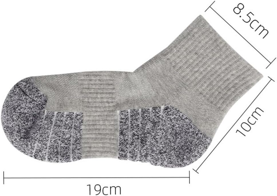 Outdoor Sports Socks with Thickened Towel Soles, Mountaineering and Hiking Socks,(Gray)