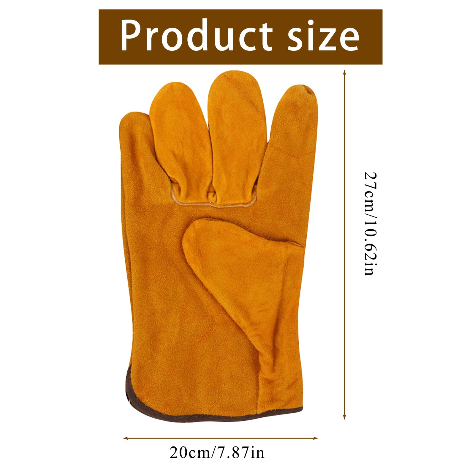 MUNSKT Gardening Gloves for Men Women Thorn Proof Comfortable Breathable Leather Multi Heavy Duty Rigger Protective Gloves with Strong Grip for Garden Yard Mechanic Welding - Image 2