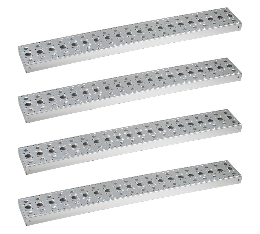 Mytee Products 4 Pack 39-3/8" x 5-1/2" x 1-3/4" Bolt-On Aluminum Fuel Tank Step Fits Freightliner, Replaces A22-57757-100