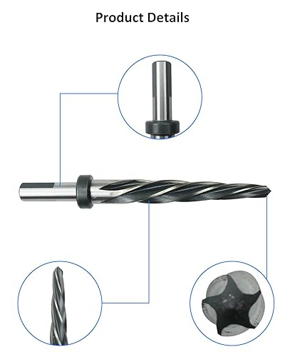 Miniatura 10 de 34 "Puente de taladroBroca escariadora de construcción con vástago de 12" HSS Herramienta de broca de escariador para acero Metal Madera Aleación