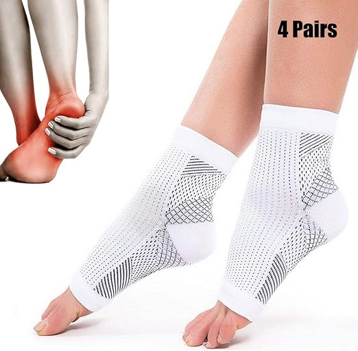 Dr Sock Soothers for Swollen feet 4 Pairs of Plantar Fasciitis Foot