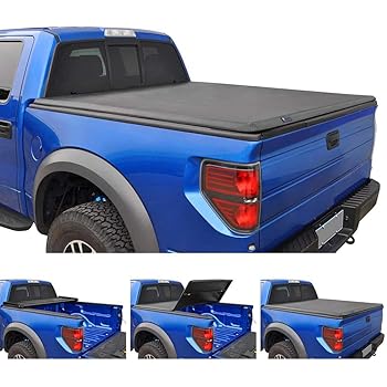 Amazon Com Tyger Auto T3 Soft Tri Fold Truck Bed Tonneau Cover For 2005 2011 Dodge Dakota 2006 2008 Mitsubishi Raider Fleetside 6 5 Bed Tg Bc3d1014 Automotive