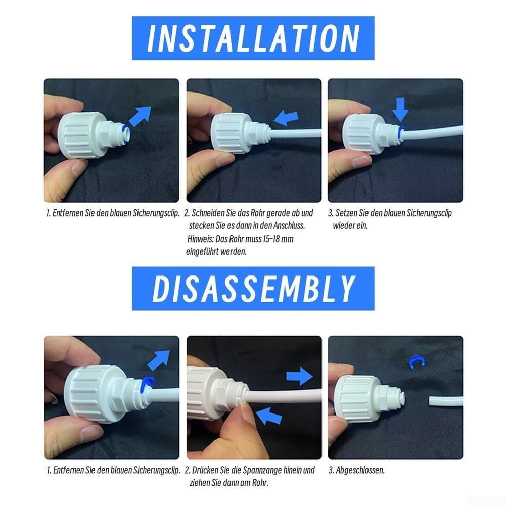 para accesorios Válvula Cierre Para Instalación para fácil (15m tube set)