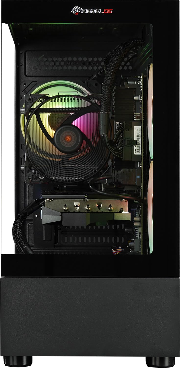Kiebel Gaming PC Invader XS V AMD Ryzen 7 5700X, 32GB DDR4, GeForce RTX 5060 8 GB, 1TB M.2 SSD, WLAN, Bluetooth, Windows 11 [187170]