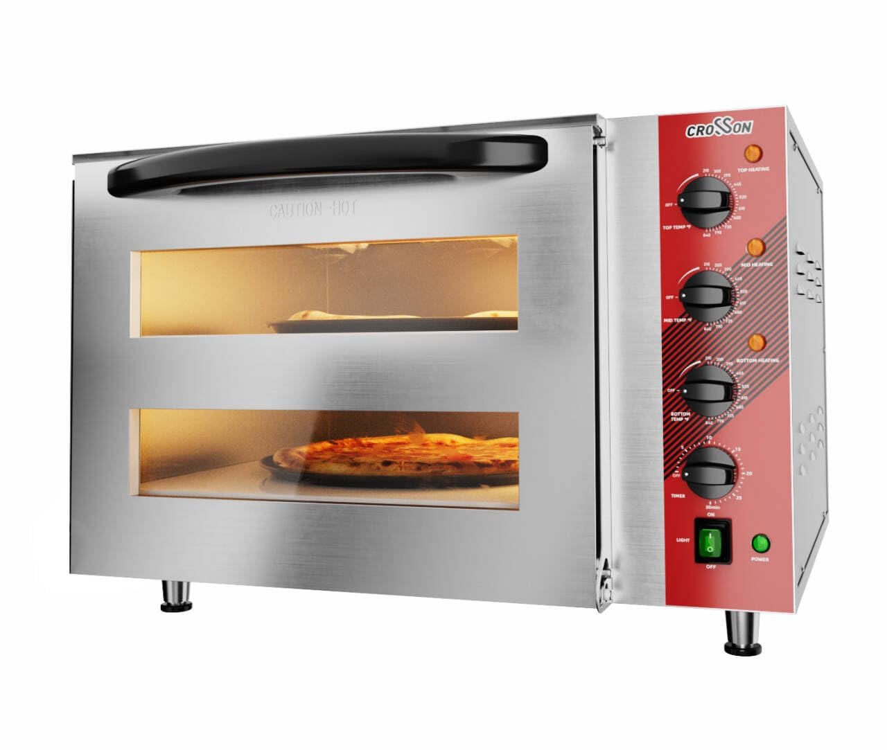 CROSSON 18 Inch Double Deck Pizza Oven