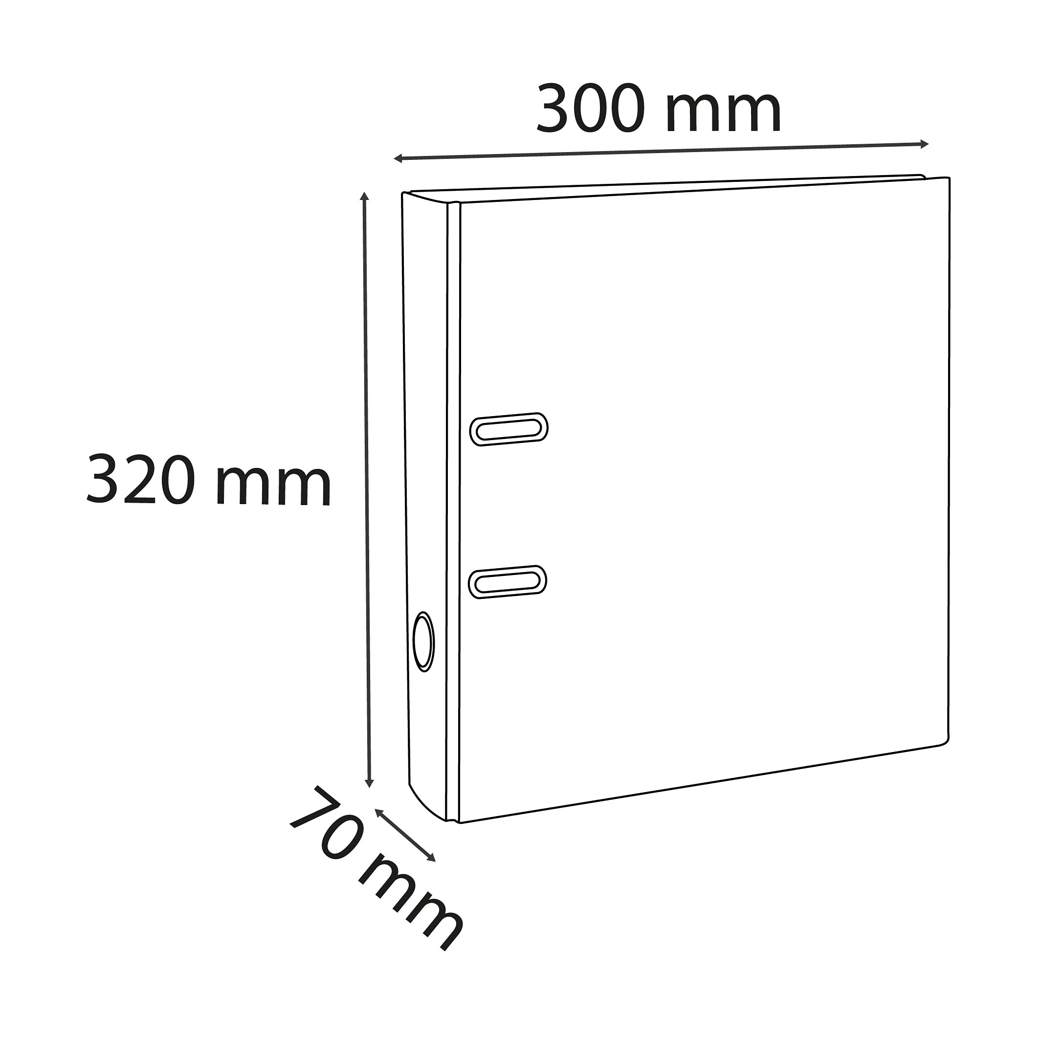 Exacompta 10 registratori a leva Prem'Touch Iderama dorso 70 mm A4