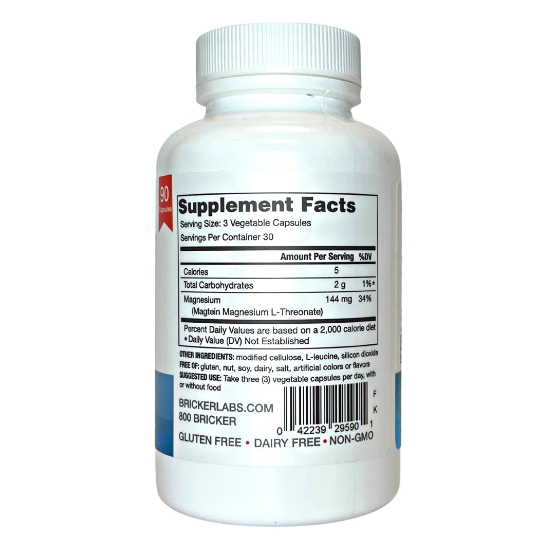 Buy Bricker Labs MAGTEIN Magnesium L Threonate, Magnesium Supplement