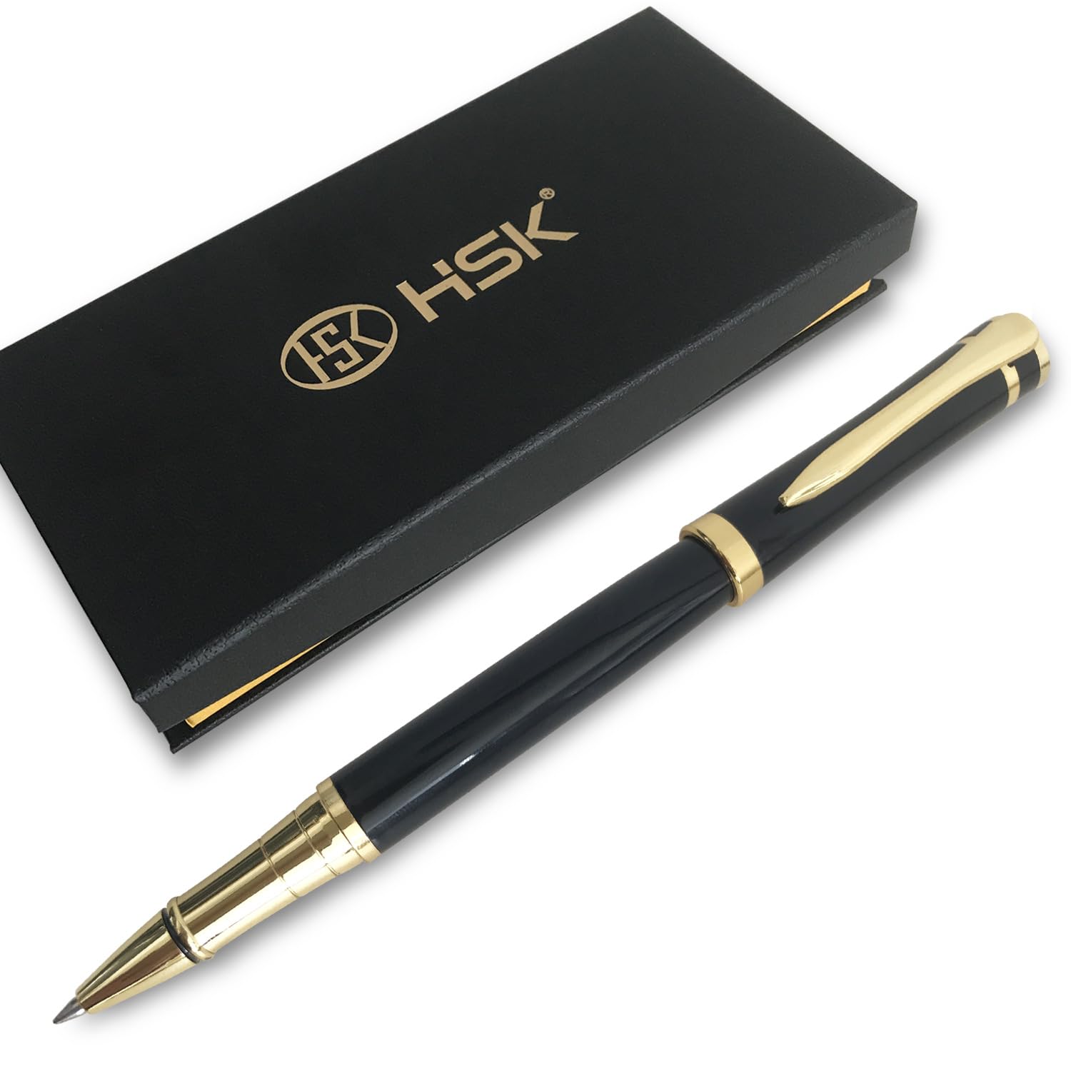 HSK Luxury Ballpoint Pens gift Pen Black Refill Line width 0.5mm,Best Ball Pen Gift Set for Men & Women Professional Executive,Office,Nice Pens Classy