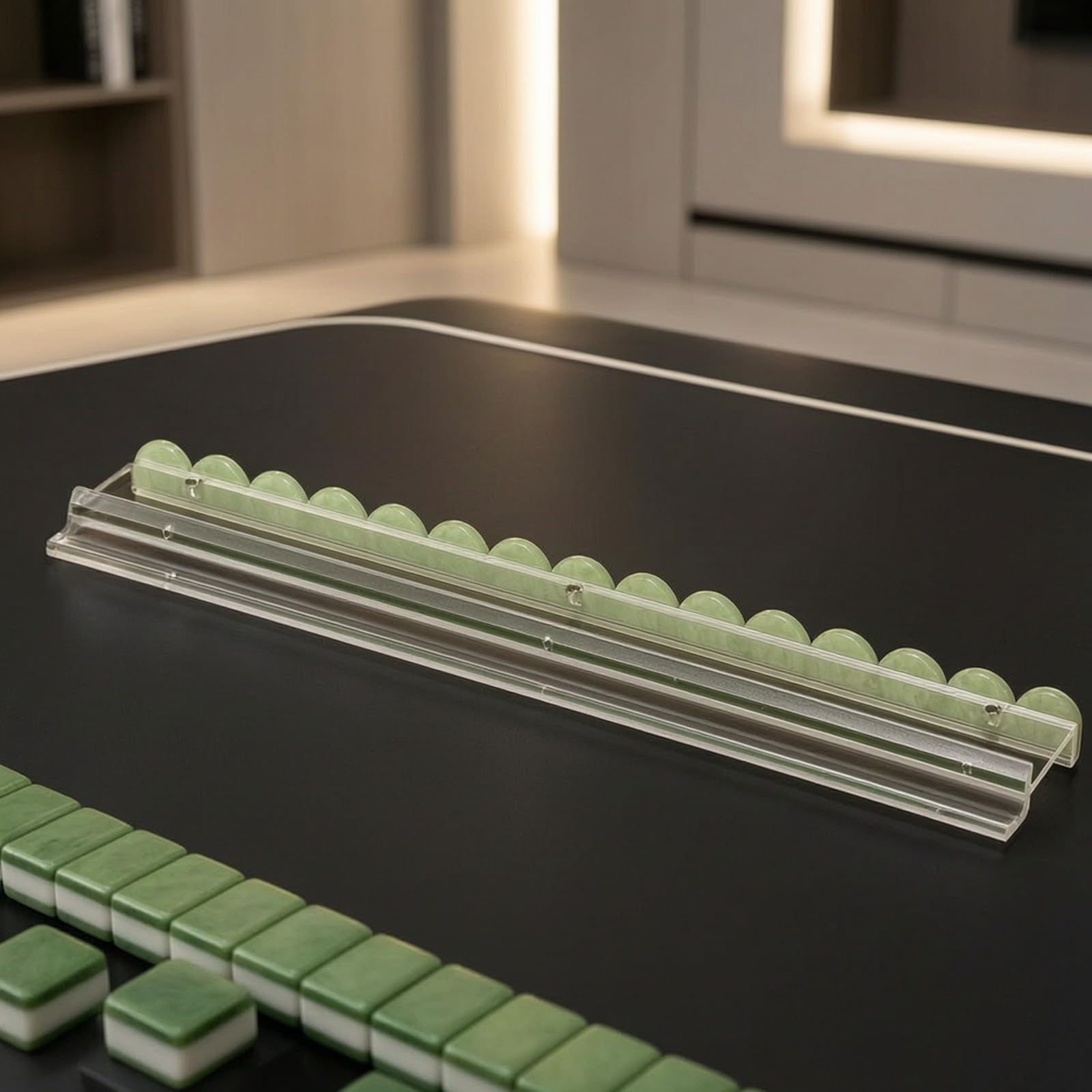 4 Pezzi Tessere da con Canale Aperto Resistente Moderno per Sale Giochi Domestiche,
