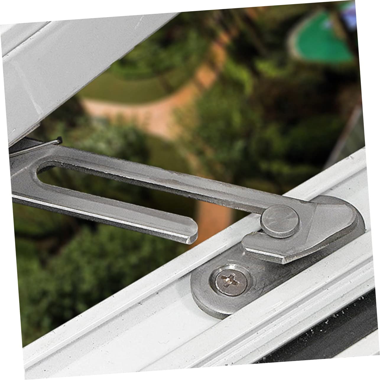 WOONEKY 8piezas Cerradura De Ventana Oculta Tope De Ventana De Inoxidable Seguridad Infantil Para Doméstico De Izquierda Derecha