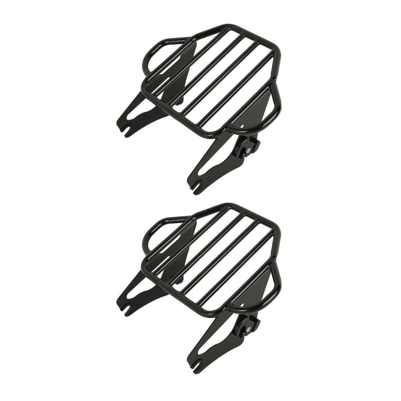 zxhhxkAn 2 Set of - Black Detachable Luggage Rack for CVO 14-21,for CVO Road 18-22,for CVO Tri 20-22,for Electra 09-22,for Electra Low 15-16,for Road 09-22 Road