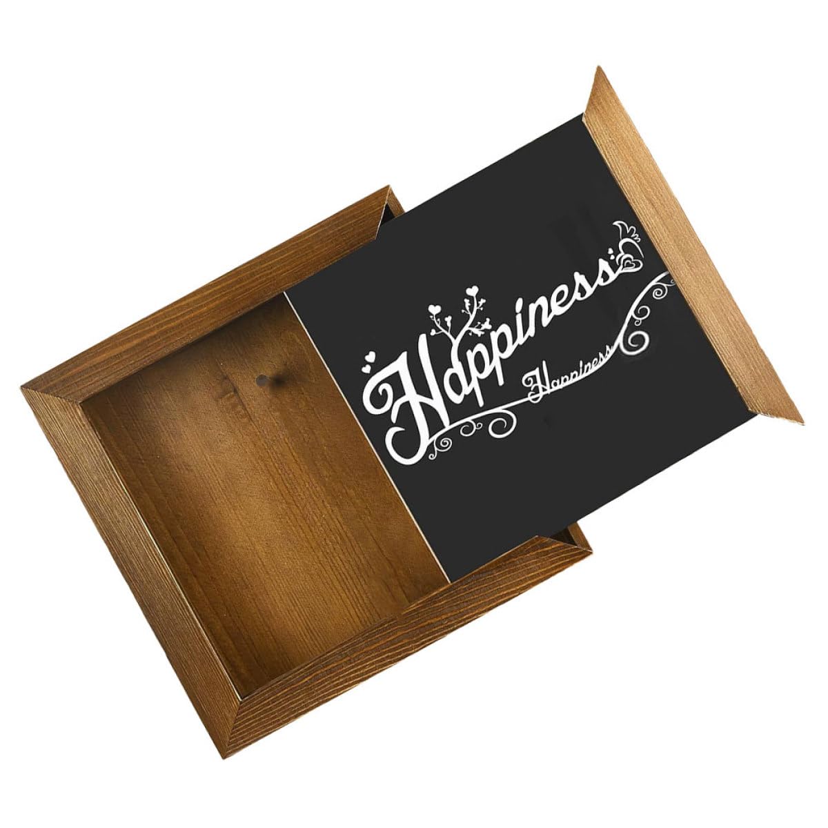 Tirelire pour adultes en bois compacte LIOOBO avec fenêtre