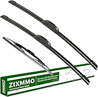 Vista 12 de Juego de 3 escobillas de repuesto para limpiaparabrisas, escobillas delanteras de 18" y 18" y escobilla trasera de 11", calidad original de fábrica