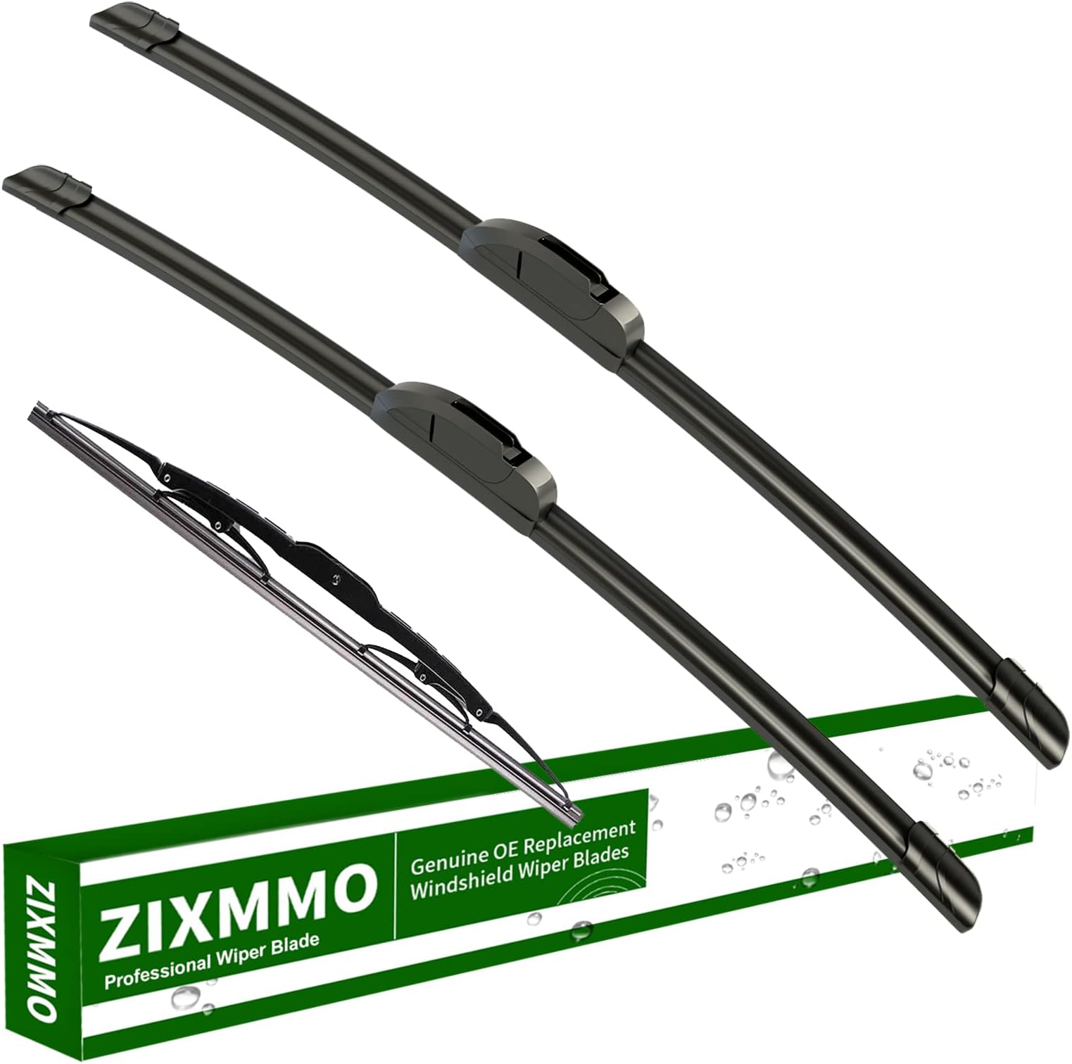 24"+16" windshield wiper blades with 12" Rear Wiper Blades Set Replacement for Saturn Vue 2008-2010,Chevrolet Captiva Sport 2012-2015 -Original Factory Quality，Easy DIY Install (Set of 3)