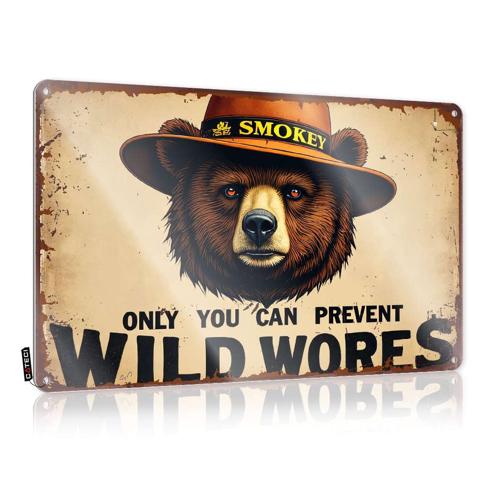 Only You Can Prevent Wildfires Cool Wall Art Neon | Rustic Valentine's Day Decorative Wall Art(30X40CM)