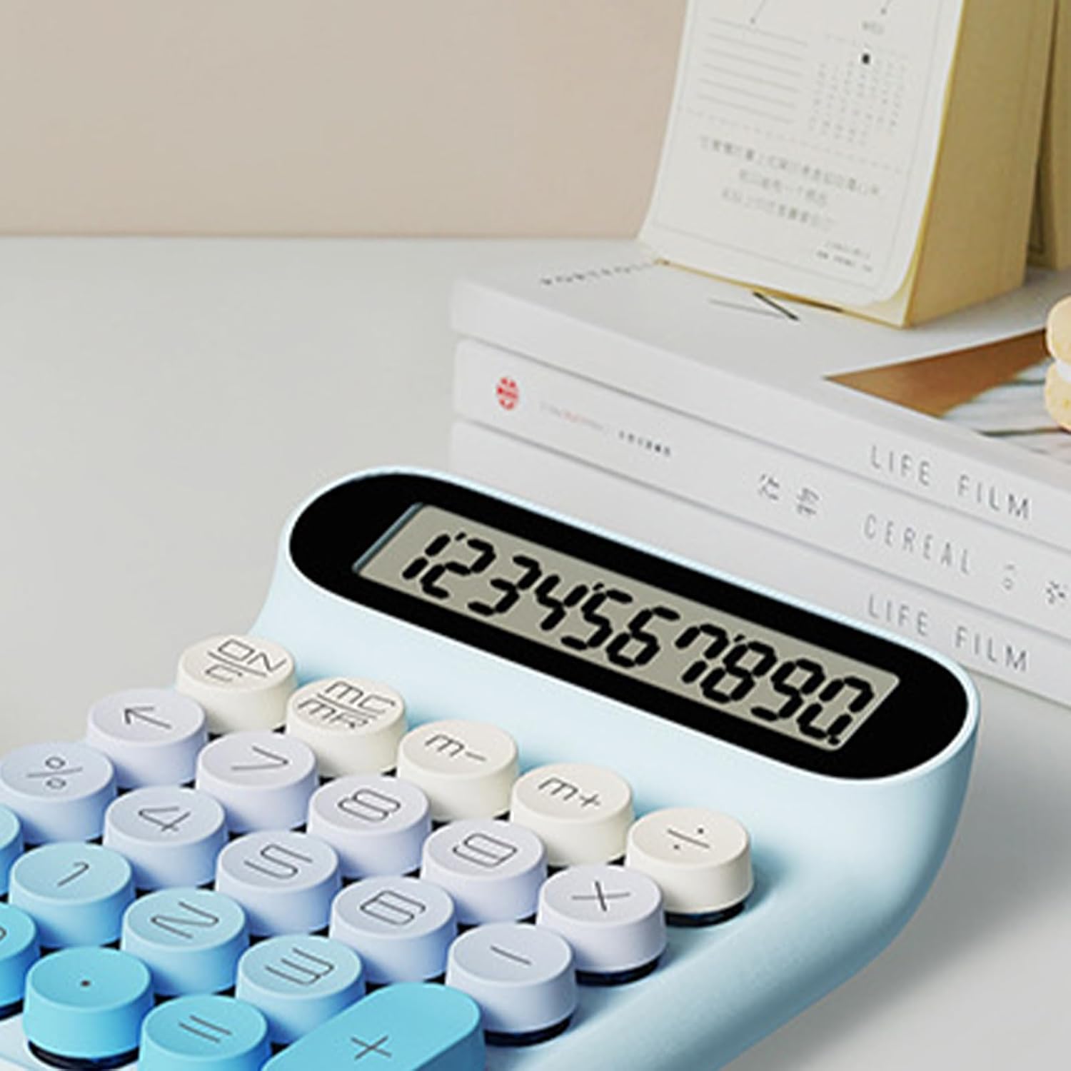 Shock Mechanical Calculator ABS Build Long Comfort Tactiles Response Clear Screen Office Equipment Portable Office Calculator