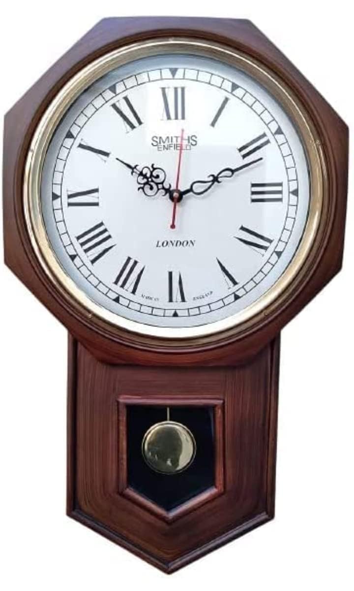 ◆SMITHS ENFIELD◆(スミス エンフィールド)英国製置時計 Buy Rolifera Smiths Enfield Pendulum Wall Clock – Wooden Case