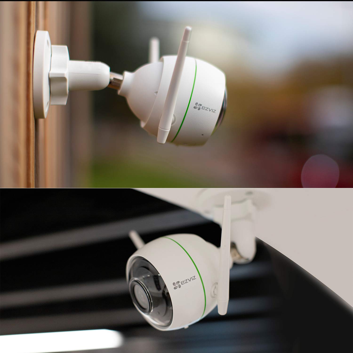 EZVIZ C3WN Telecamera WiFi Esterno 1080p Versione Videocamera Sorveglianza da Esterno con Visione Notturna Fino a 30M, Doppia Antenna Wi-Fi, Notifiche in Tempo Reale, IP66, Compatibile con Alexa