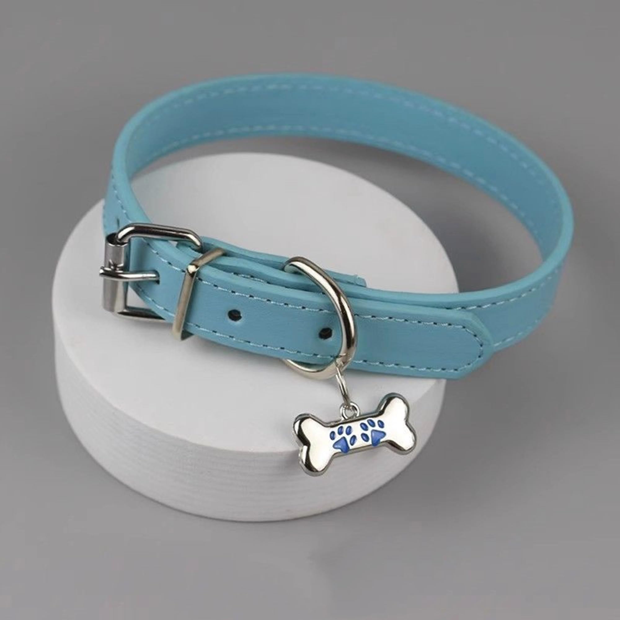 Nojess Leather Choker Collar for Women Punk Choker Y2k Necklace Bone Shaped Pendant Necklace Fashionable Punk Gothic Jewerly