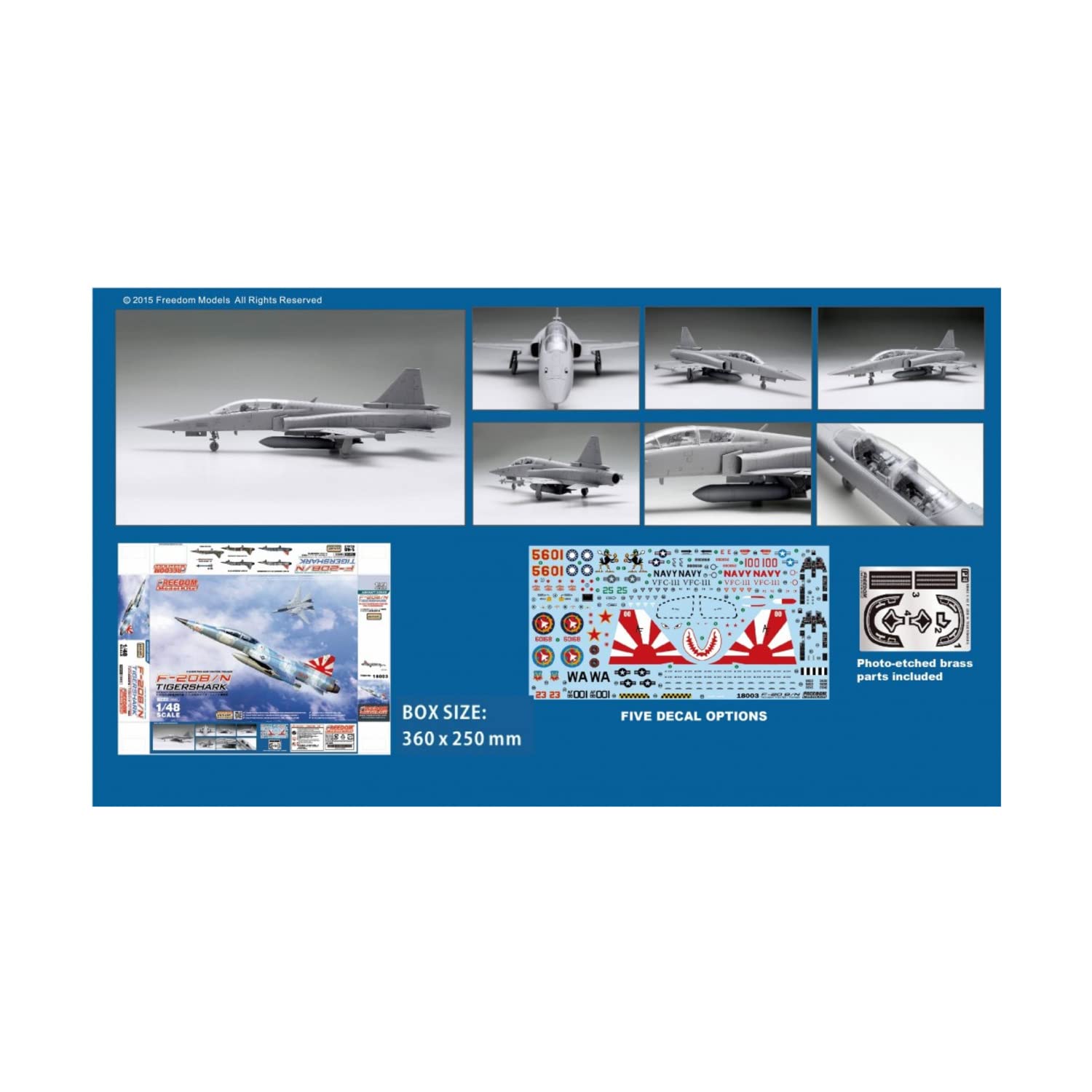 Amazon | フリーダムモデルキット 1/48 F-20B/N タイガーシャーク 複座