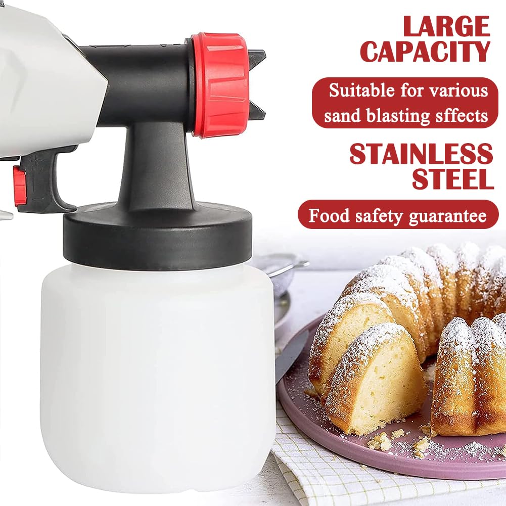 Pistola Elettrica Portatile per Sabbiatura di Torte, Pistola per Sabbiatura di Dessert per Pasticcerie, Sabbiatrice per Decorazioni di Mousse, Sabbiatrice per Pasticceria Fai da Te