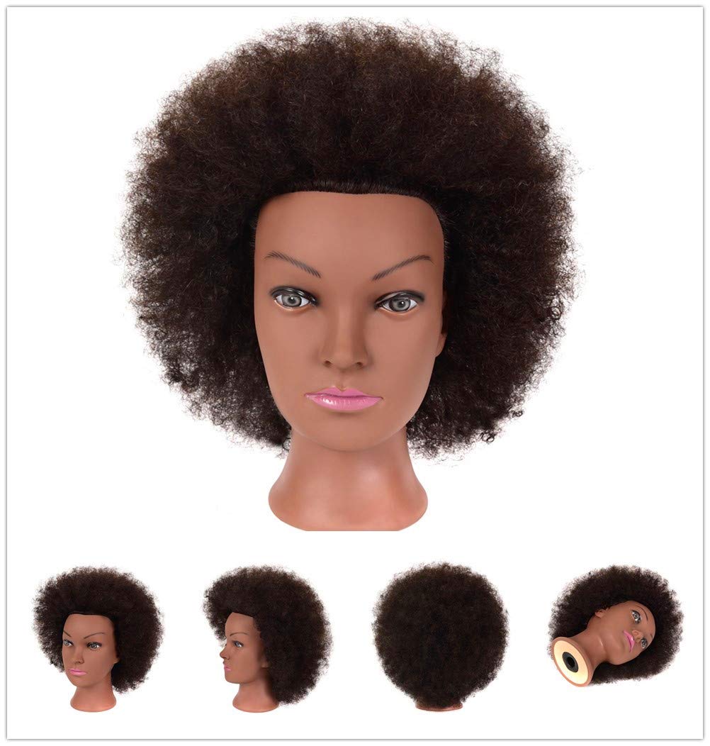 Buy Afro Head Afro Mannequin Head 100 Human Hair Head Hairdresser