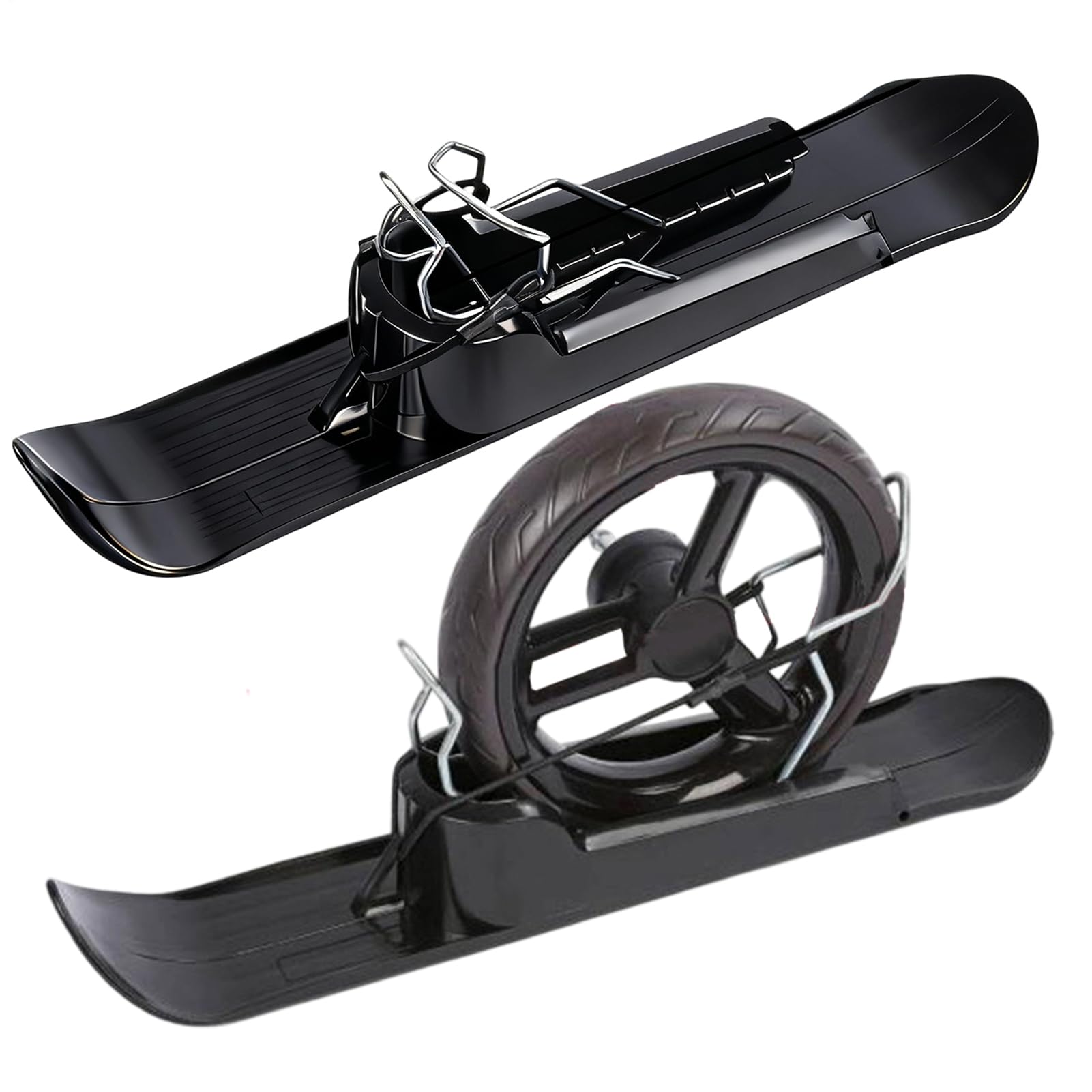 Winter Glide Kit – Attrezzatura per la mobilità dei bambini | Costruzione leggera con clip a montaggio rapido e conversione a doppia modalità per viaggi sulla neve, ciclismo, bici senza equilibrio