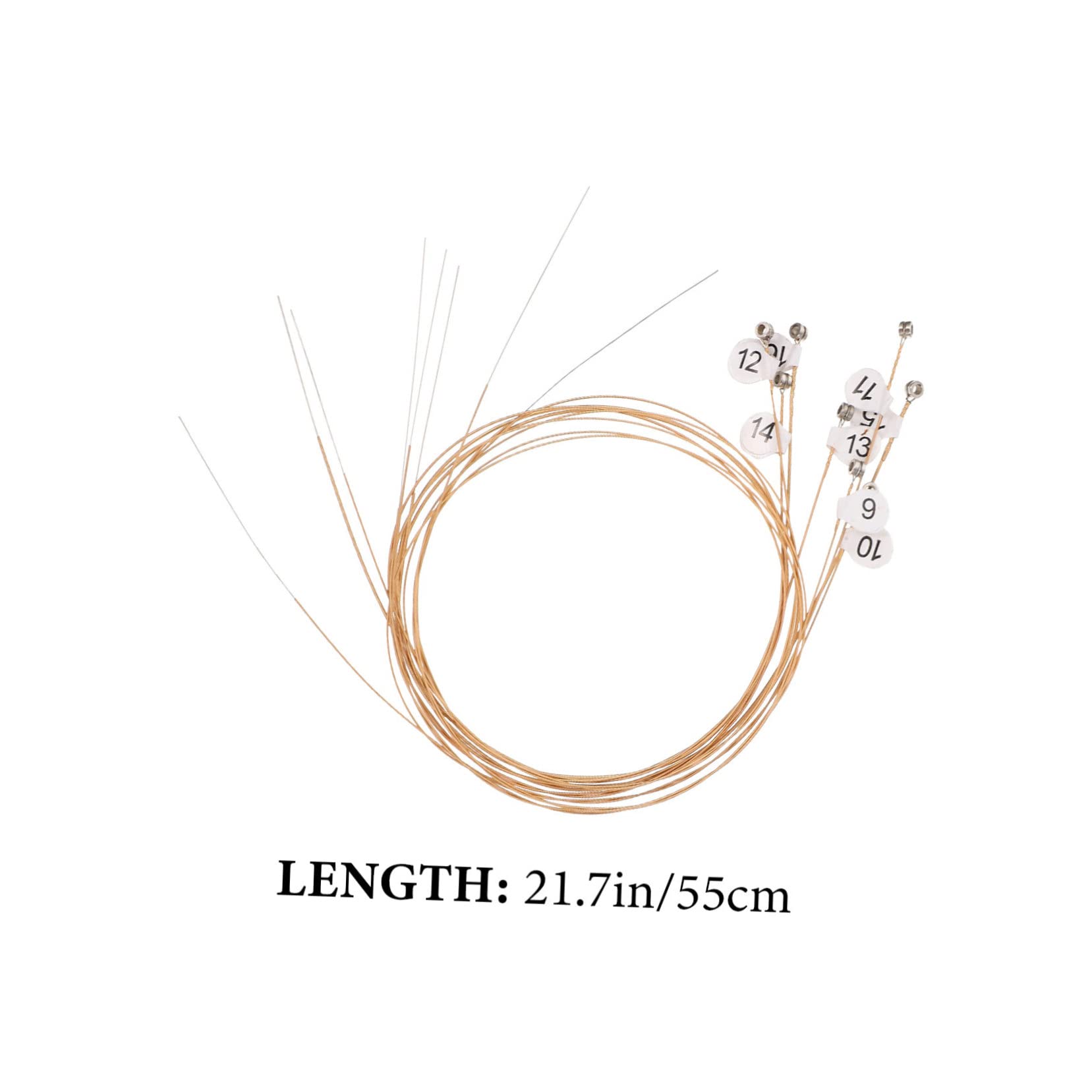 COSMEVIVI Lyre Strings Full Set 16pcs Lap Harp Music Harp Parts Replacement Strings Kit