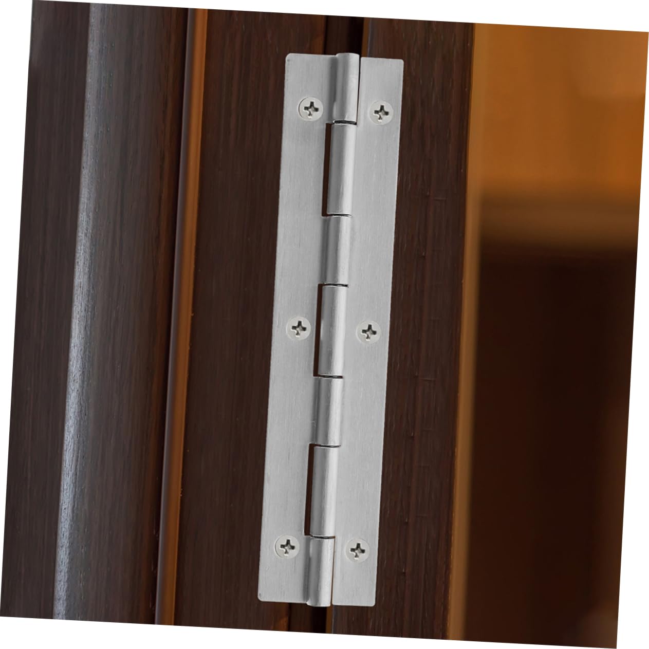 OSALADI 6 Pezzi Cerniere per Pianoforte in Acciaio Inossidabile, Argento, Supporto Continuo per Armadi e Porte, Installazione Facile
