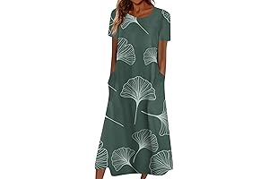 Summer Dresses for Women 2024 Floral Print for the Elderly